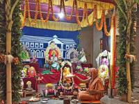 Sharadiya Navaratri 2020 Day 5 (21.10.2020) - SCM Shirali - H.H. Swamiji  performing Shodapachara Pooja on the occasion of Sharada Sthapana